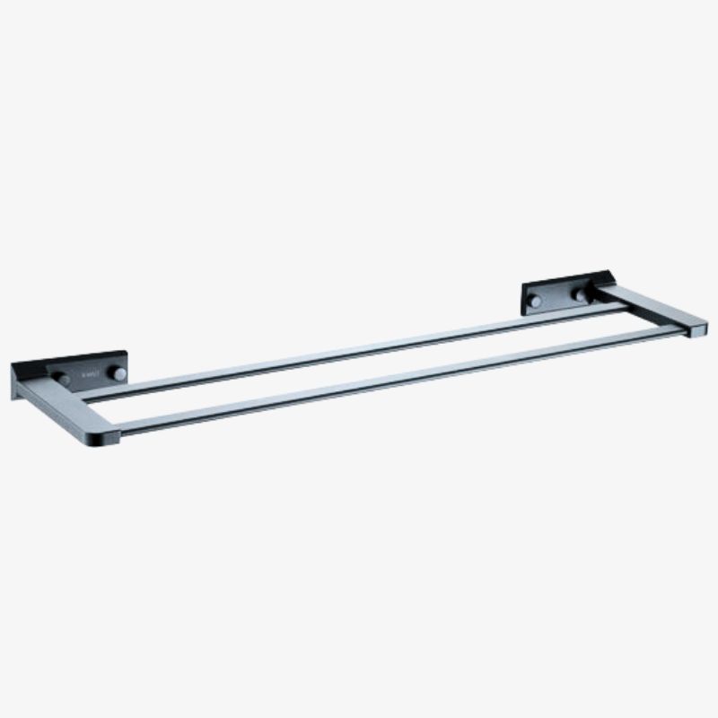 PORTE SERVIETTE 2 BARRES GRENADE CHROME FERRI