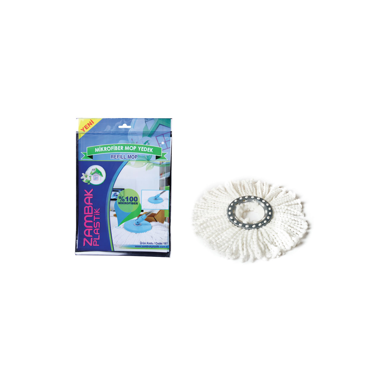 RECHARGE DE MICROFIBRE POUR SET DE NETTOYAGE Z 187 