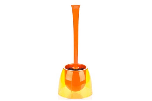 BROSSE WC NEON ORANGE TRANSPARENTE (M-E19-17-08) 