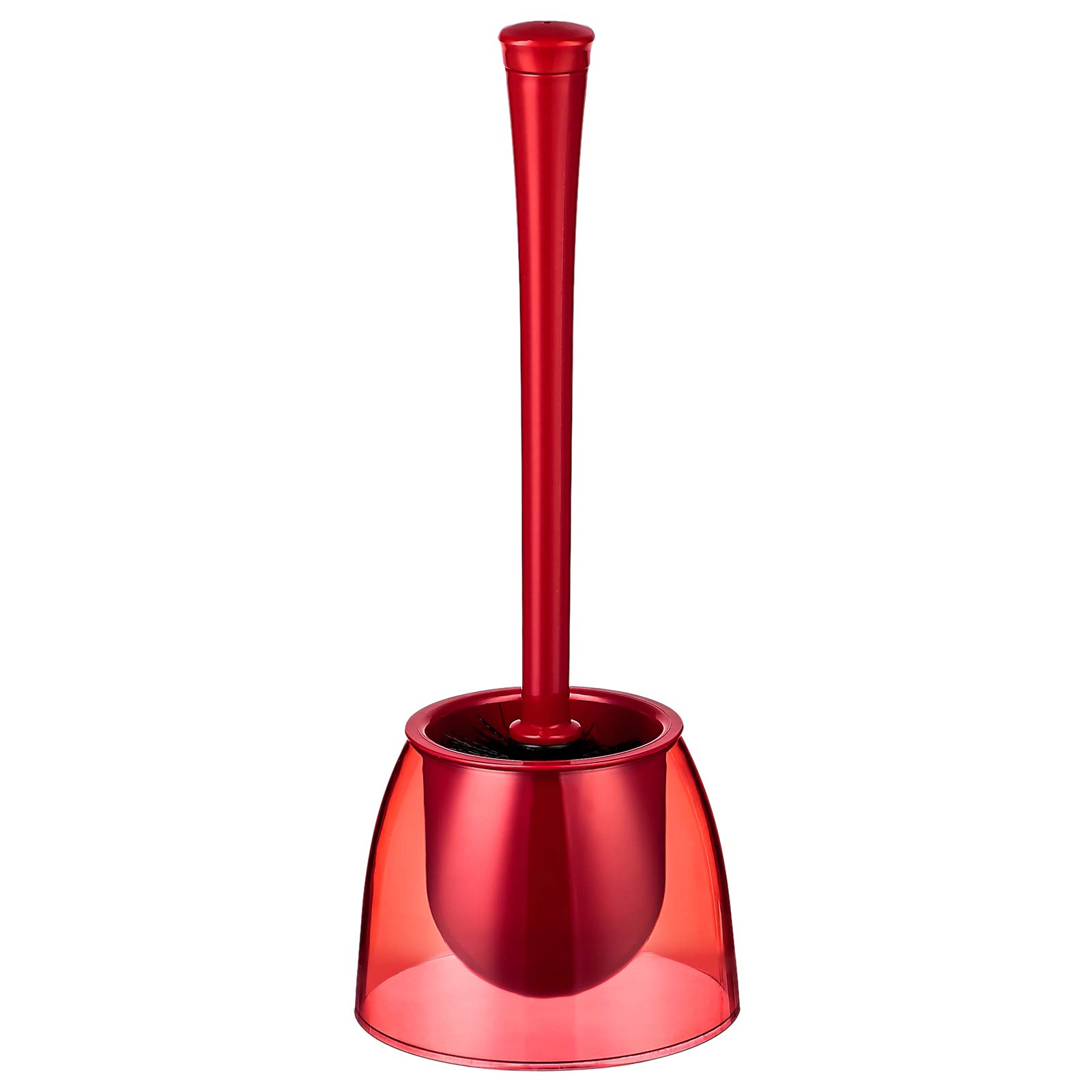 BROSSE WC NEON ROUGE TRANSPARENTE (M-E19-18-04) 
