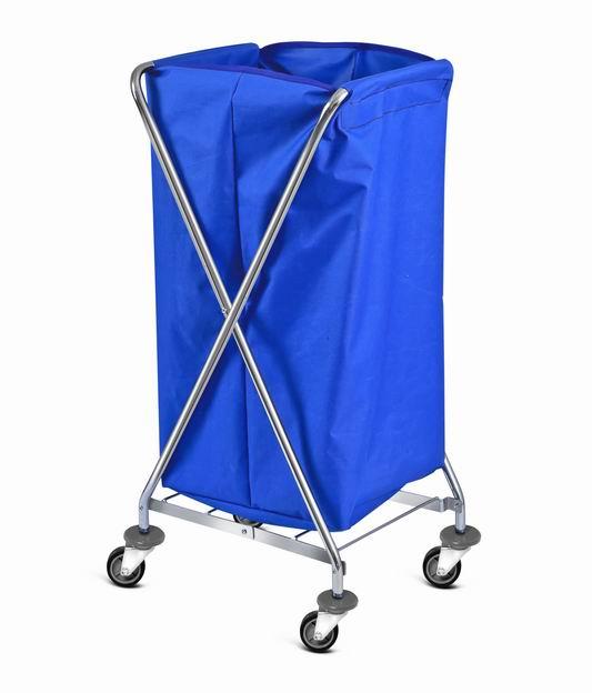 CHARIOT CHROME PLIABLE-X, AVEC SAC PVC (40X43CM) (CHRXTRL)