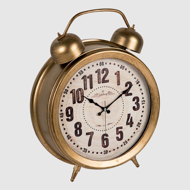 HORLOGE MURAL DOREE 43.5X54 CM (D-600-01) 