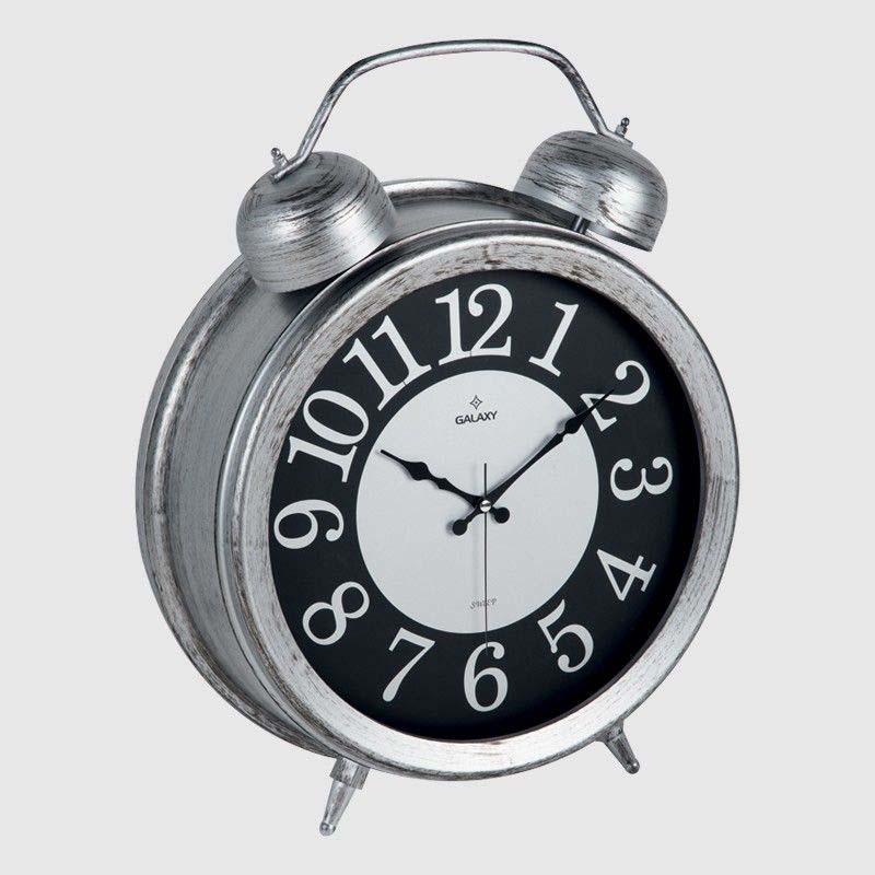 HORLOGE MURAL GRISE 43.5X54 CM (D-600-03) 