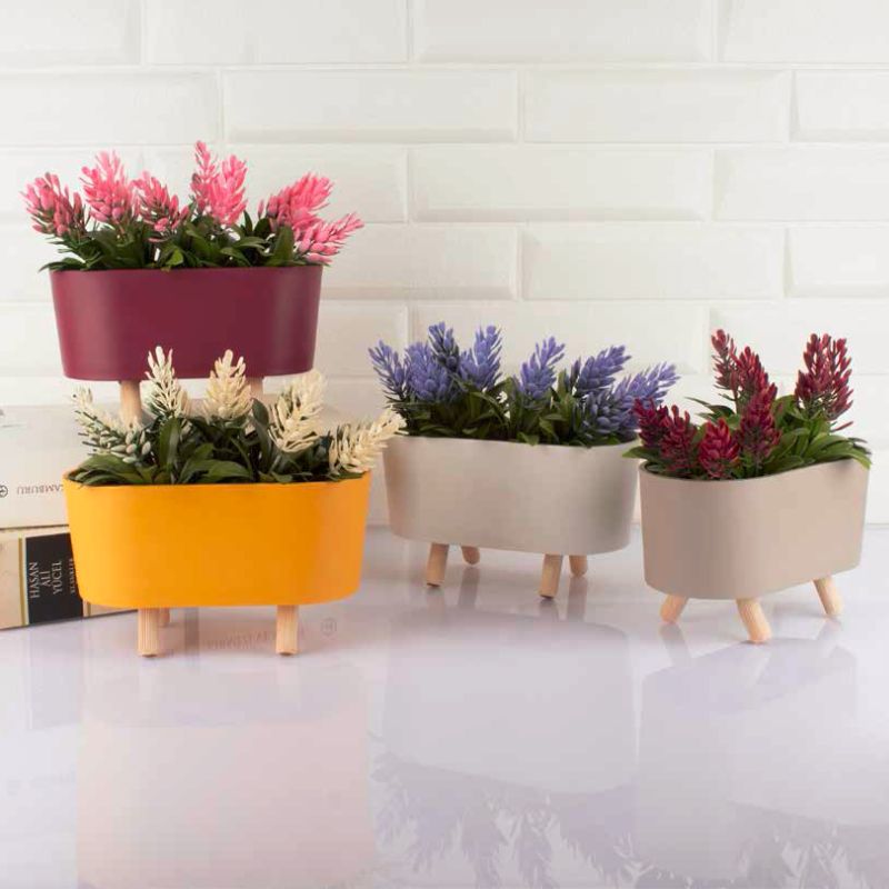 FLEURS ARTIFICIELLES EN POT 5667 